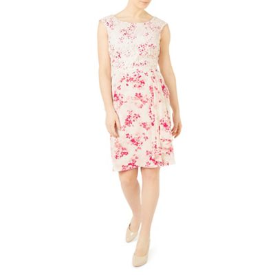 Petite flower and lace dress